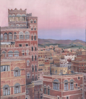 Named contemporary work « Sanaa Sunset », Made by SOROKINA LELIA