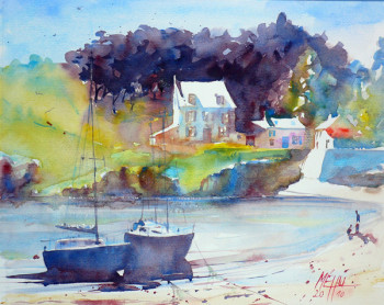 Named contemporary work « Locmaria,île de Groix », Made by ANDRé MéHU