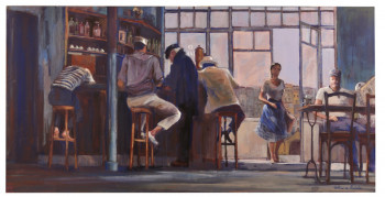 Named contemporary work « Le bar », Made by CAROLINE DE PIEDOUE