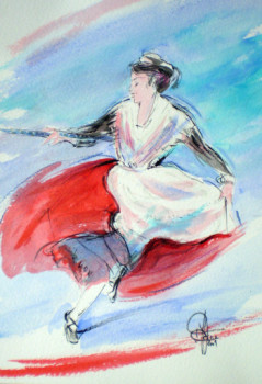 Named contemporary work « Danse à Maison Blanche », Made by MICHèLE FAURE