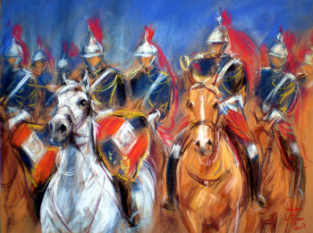 Named contemporary work « Fanfare à cheval », Made by MICHèLE FAURE