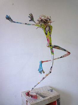 Named contemporary work « yes or no », Made by AUDE LIONEL MARIE D'ARC