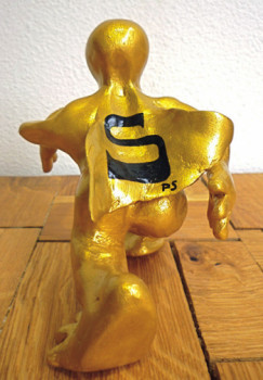 Named contemporary work « super ange », Made by AUDE LIONEL MARIE D'ARC