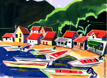 Named contemporary work « Les Saintes », Made by ANDRé BALDET