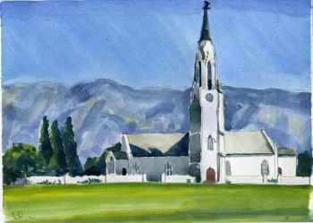 Named contemporary work « Worcester Church, Cape Town », Made by SOROKINA LELIA