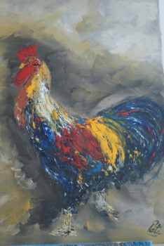 Named contemporary work « coq de caux », Made by PATE