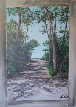 Named contemporary work « Aprés le bois, la mer. », Made by LUDO