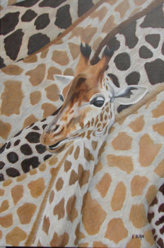 Contemporary work named « Miss Girafe », Created by ELIZABETH BLAIN