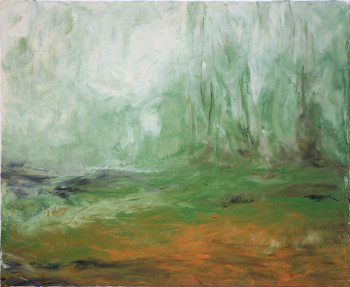 Named contemporary work « vert », Made by REIJA FELDMANN