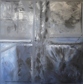 Named contemporary work « quartz », Made by ARTISTE PEINTRE ABSTRAIT EVA LEA ELODIE ZANCHI