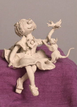 Named contemporary work « La Petite fille modèle », Made by BOSC