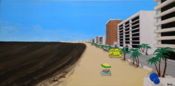 Named contemporary work « welcome to Florida », Made by GOUL
