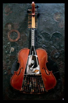 Named contemporary work « violon accordéon 1 », Made by FRED BINET