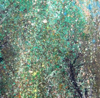 Named contemporary work « foret 134 », Made by AQUARELLUS