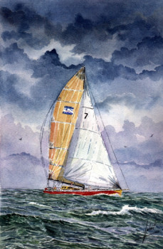 Named contemporary work « Monocoque du Vendée Globe », Made by JP-ARTISTE