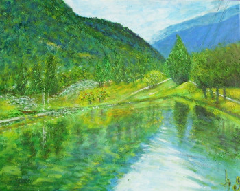 Named contemporary work « La vallée de la Tarentaise, I. », Made by NADIA VIGUIER