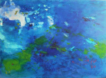 Named contemporary work « impression bleutee », Made by MYDE