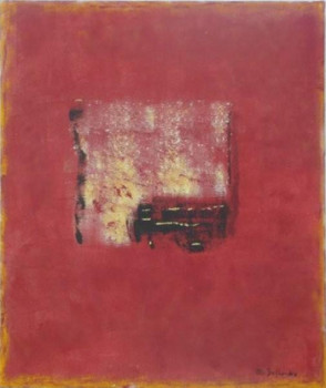 Named contemporary work « le rouge et l'or », Made by MYDE