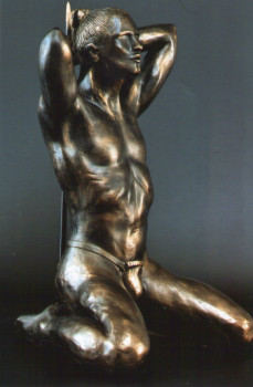 Named contemporary work « le guerrier », Made by MERRY K.