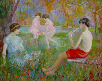 Named contemporary work « Fantaisie dans un parc, 1925. Fonds de la ville de Paris. », Made by CAMAX-ZOEGGER