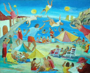 Contemporary work named « Jeux aérien , Cabo de Palos », Created by PHILIPPE LE MONIES DE SAGAZAN