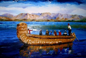 Named contemporary work « Lac Titicaca - Pérou », Made by TRISTAN HOAREAU