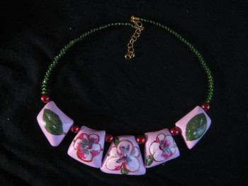 Named contemporary work « BIJOUX  collier (ESPRIT PRINTEMPS) », Made by AMELIE AMELOT