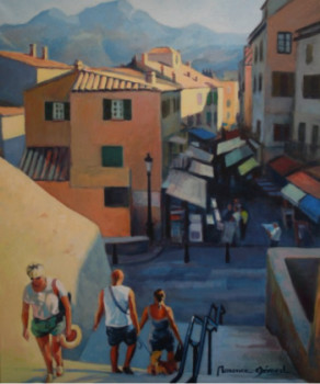 Named contemporary work « Calvi "les marches de la citadelle" », Made by MAXENCE GERARD