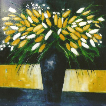 Named contemporary work « Le vase noir », Made by VICTOR SASPORTAS