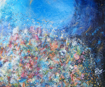 Named contemporary work « Sérénité sous-marine », Made by ANNE-MARIE BOYER