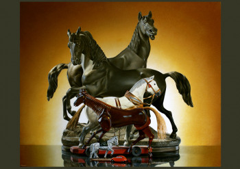 Contemporary work named « SEPT CHEVAUX », Created by GAUTIER
