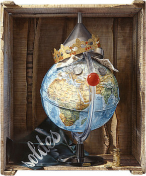 Named contemporary work « GLOBALE DERISION », Made by GAUTIER