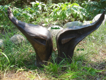 Named contemporary work « dualités », Made by PHILIPPE FERNANDES