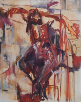 Named contemporary work « Christ », Made by JOSETTE ZENATTI