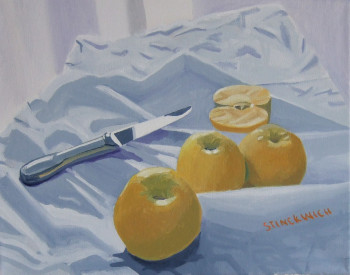 Contemporary work named « haut comme trois pommes. », Created by STINCKWICH