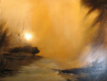 Named contemporary work « Lumières sur le Lac », Made by KASHA HERPIN