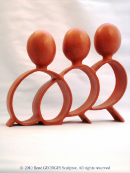 Named contemporary work « PEOPLE I 1 », Made by RG