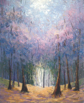 Named contemporary work « forêt reine de la terre », Made by FELHAJJAJI