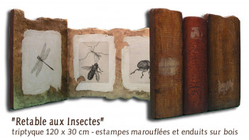 Named contemporary work « Retable aux insectes », Made by PITTOREX