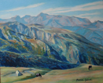 Named contemporary work « Pyrénées "Les chevaux" », Made by MAXENCE GERARD