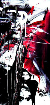 Named contemporary work « hover serie Nathalie aime le Rouge », Made by NATHALIE ARIZONA DUEL