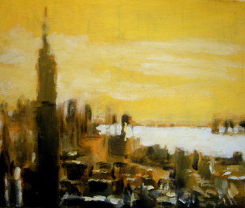 Named contemporary work « Down town at dawn », Made by CHRISTIAN MENARD