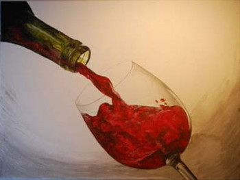 Named contemporary work « Verre de vin numero I », Made by PECANTET OPHELIE