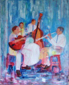 Named contemporary work « New jazz band », Made by MADELEINE MONNET