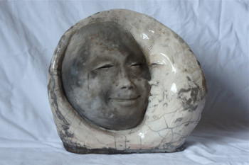 Named contemporary work « lune soleil 1 », Made by VAL