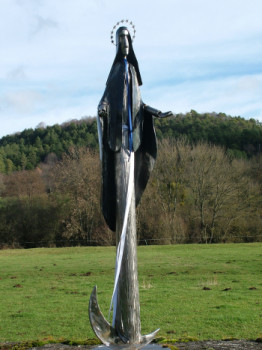 Named contemporary work « La Vierge de l'Apocalypse », Made by MICHEL BOUSSARD