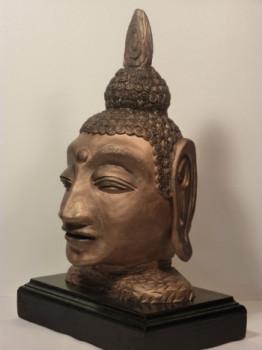 Named contemporary work « tête de boudha », Made by ARTSCODY