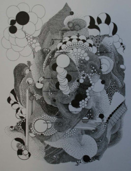 Named contemporary work « dessins abstraits 1 », Made by GéRALDINE BILLET