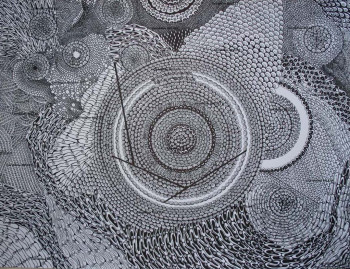 Named contemporary work « dessins abstraits 7 », Made by GéRALDINE BILLET