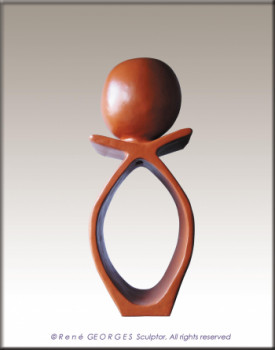 Named contemporary work « LA FEMME ENCEINTE II », Made by RG